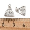 Rack Plating Brass Micro Pave Clear Cubic Zirconia Charms KK-U030-10P-3