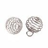 Non-Tarnish 304 Stainless Steel Wire Pendants STAS-ZX013-22-14mm-P-2