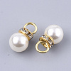 High Luster ABS Plastic Imitation Pearl Pendants RB-T011-01B-G-2