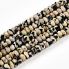 Natural Dalmatian Jasper Beads Strands G-T141-39-4