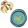 Wax Seal Brass Stamp Head AJEW-WH0209-066-1
