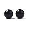 Undyed Natural Ebony Wood Beads WOOD-Q046-03B-01-2