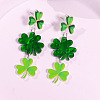 Creative Saint Patrick Style Acrylic Stud Earrings FS-WGAE93E-11-1