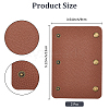 2Pcs PU Leather Luggage Handle Wrap Covers PURS-GL0001-06B-2