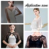 Detachable Polyester Bridal Lace Shawls AJEW-WH0248-17-7