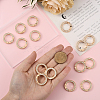 16Pcs Alloy Rhinestone Spring Gate Rings FIND-SP0004-52E-4