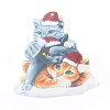 Christmas Cat Shape Acrylic Pendant Decoration HJEW-E007-01G-08-3