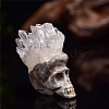 Natural Quartz Crystal Skull Display Decorations PW-WG44ED8-01-2