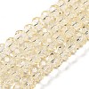 Transparent Baking Paint Glass Beads Strands LS-DGLA-A034-T8mm-D02-1
