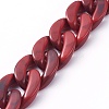 Handmade Acrylic Curb Chains AJEW-JB00679-03-1