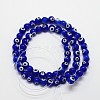 Handmade Evil Eye Lampwork Round Bead Strands LAMP-L055-10mm-06-2