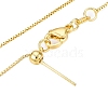 Brass Box Chain Necklaces for Women NJEW-G084-09G-2