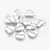 Tibetan Style Heart Alloy Pendants X-TIBEP-Q043-201-RS-1