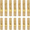 CHGCRAFT 20 Pcs 2 Style Brass Column Hinge FIND-CA0001-76G-1