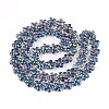 Electroplate Glass Beads Strands EGLA-T028-02Q-2