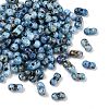 Picasso Glass Seed Beads SEED-Q038-02G-1