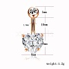 316L Surgical Stainless Steel Belly Rings WG509E6-02-4