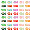 50Pcs Baking Paint Transparent Glass Beads DGLA-TA0001-62-3