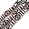 Rice Shape Tibetan Style dZi Beads Strands G-A269-A19-01-2