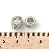 Brass Micro Pave Cubic Zirconia European Beads LS-KK-P297-05P-01-2