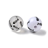 Printed Opaque & Frosted Transparent Acylic Beads AC-CBAE004-05B-2