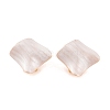 Rhombus Brass Enamel Stud Earrings for Women EJEW-G391-14G-3