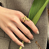 DIY fashionable stainless steel ring with non fading color TZ8637-1-1