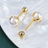 Round Plastic Imitation Pearl Ear Fake Plugs EJEW-H105-18G-3