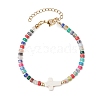 Natural & Synthetic Gemstone Beads Link Bracelets for Women Men BJEW-JB11467-3