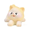 Resin Cat Shape Display Decoration DJEW-F027-05-2