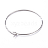 316 Surgical Stainless Steel Hoop Earring Findings STAS-J025-01D-P-1