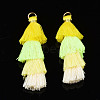 Polycotton(Polyester Cotton) Layered Tassel Big Pendant Decorations FIND-T052-16-M-7