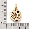 Brass Micro Pave Cubic Zirconia Pendants KK-C076-29O-G02-3