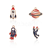 Alloy Enamel Big Pendants ENAM-CJ0001-06-1