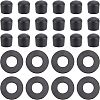 CHGCRAFT 20Pcs Flat Round ABS Plastic Washers FIND-CA00004-79-1