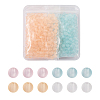 800Pcs 4 Colors Transparent Acrylic Beads FACR-TA0001-03-17