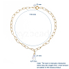 Aluminium Paperclip Chains Necklaces NJEW-JN02695-03-6
