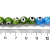 Chakra Theme Handmade Evil Eye Lampwork Beads Strands LAMP-G164-06B-4