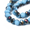 Electroplate Opaque Glass Beads Strands LS-EGLA-A034-P8mm-F19-1-3