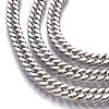 Tarnish Resistant 201 Stainless Steel Cuban Link Chains CHS-P007-23P-2