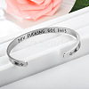 Inspirational Stainless Steel Cuff Bangles for Men Women FS-WG0E735-13-1