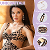 Leopard Print Alloy Pendant Necklaces & Earrings & Bracelet Sets SJEW-WH0020-03B-4