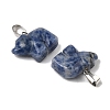 Natural Blue Spot Jasper Pendants G-B127-02P-06-2