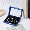 PU Leather Diamnond Gemstone Display Boxes CON-WH0107-77-4