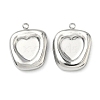 304 Stainless Steel Pendant Cabochon Settings STAS-C167-07D-P-1