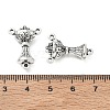 Tibetan Style Zinc Alloy Lantern Chandelier Component Links X-TIBEP-R334-166AS-RS-4