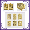 CHGCRAFT 24Pcs 6 Style Zinc Alloy Pendants FIND-CA0008-06-5