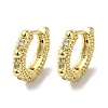 Rack Plating Brass Micro Pave Clear Cubic Zirconia Huggie Hoop Earrings for Women EJEW-C097-13G-03-1