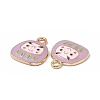 Alloy Enamel Pendants ENAM-H039-04G-E-2