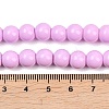 Painted Glass Bead Strands DGLA-S071-8mm-B38-1-2